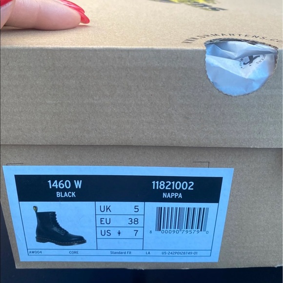 Dr Martens 1460 W Nappa Leather Black - Picture 2 of 5